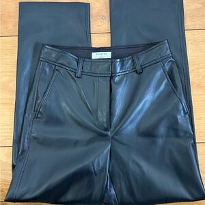 Babaton Black Leather Pants
